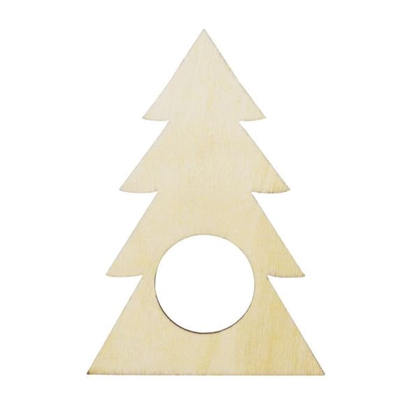 Servettringar - MegaCrea - Gran - 10 x 7 cm - Paket med 2 st - DIY