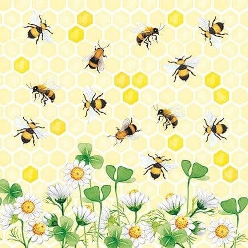 Ambiente Paper Lunch Servett, Joy Bees, paket med 20 st