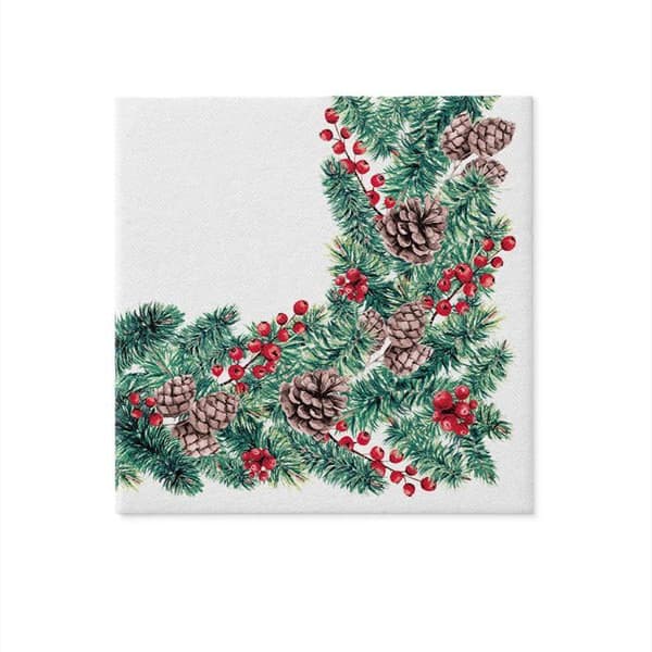 Engångsservett - servett i non-woven papper Paw decor-kollektion - AAN017300