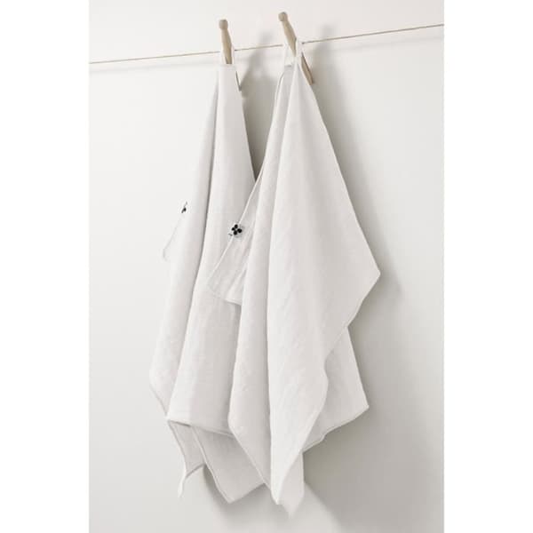 Set med 2 handdukar i bomullsgaze 50 x 70 cm GAIA färg Chantilly