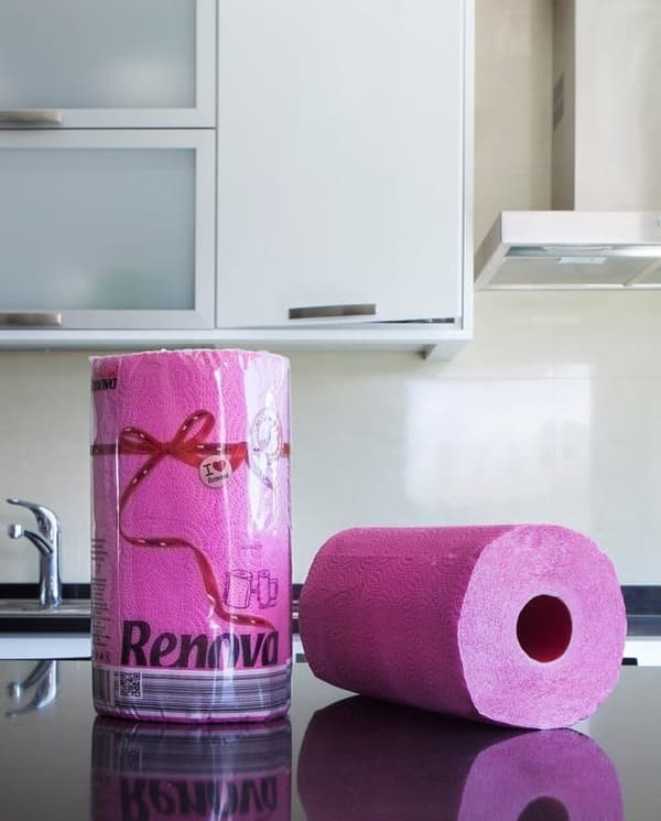 Renova papirhåndklæde Pink 1R