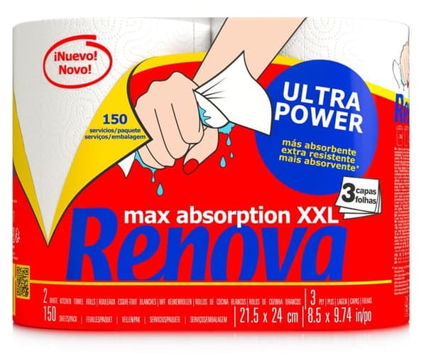 Renova Ultra Power 2R papirhåndklæde
