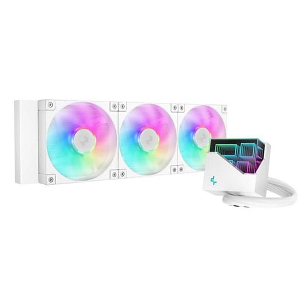DeepCool LT360 Processeur Vattenkylare Allt-i-ett 12 cm Vit 1 styck(s)