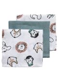 Miniatyrbild 1 av 4: Meyco Baby Animal handdukar - paket med 3 - hydrofila - flerfärgad - 30x30cm