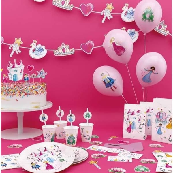 P'TIT Clown re22515 - Pack av 20 födelsedagsservetter Prinsessor