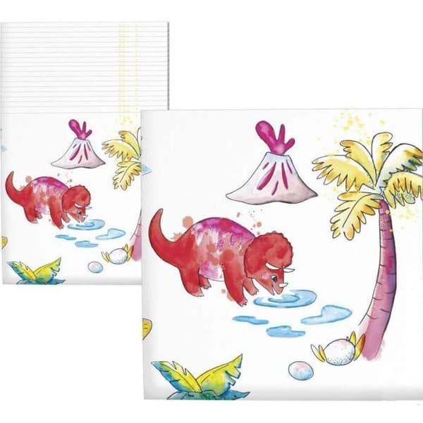 P'TIT Clown re22512 - Paket med 20 dinosaurernas födelsedagsservetter