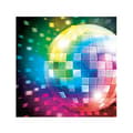 Miniatyrbild 1 av 3: Servetter - Disco - x16 - Svart - Flerfärgad - 33x33 cm