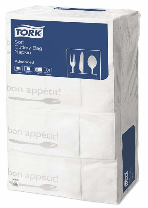 Tork - 13662 - Bon Appetit mjuk besticksservett - Säljs i förpackningar om 200 servetter
