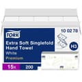 Miniatyrbild 1 av 2: Tork Premium Soft H3 Pappershandduk 426 g 200 ark Z-vikt vit för P-N: 471022, 553000, 553008, 553100, 553108, 953101