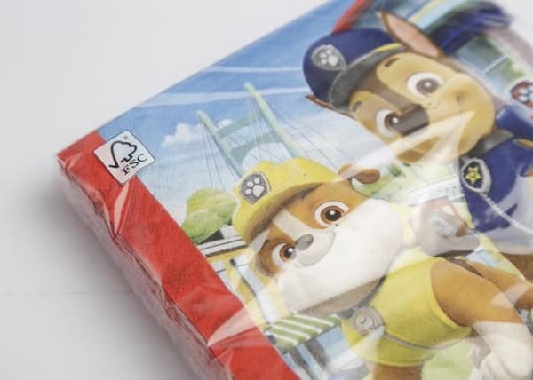 Papperservetter - Paw Patrol - Förpackning om 20 - Flerfärgad - 33 x 33 cm - För barn