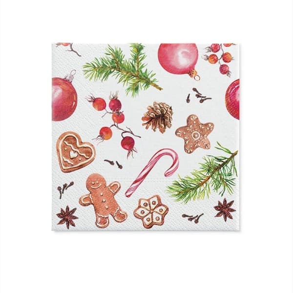 Engångsservett - servett i non-woven papper Paw decor kollektion - 30355781