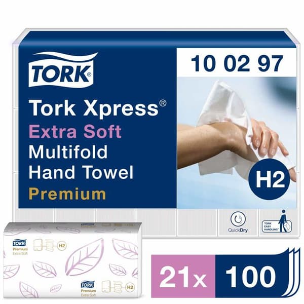 Pappershanddukar - Tork engångshanddukar - 100297