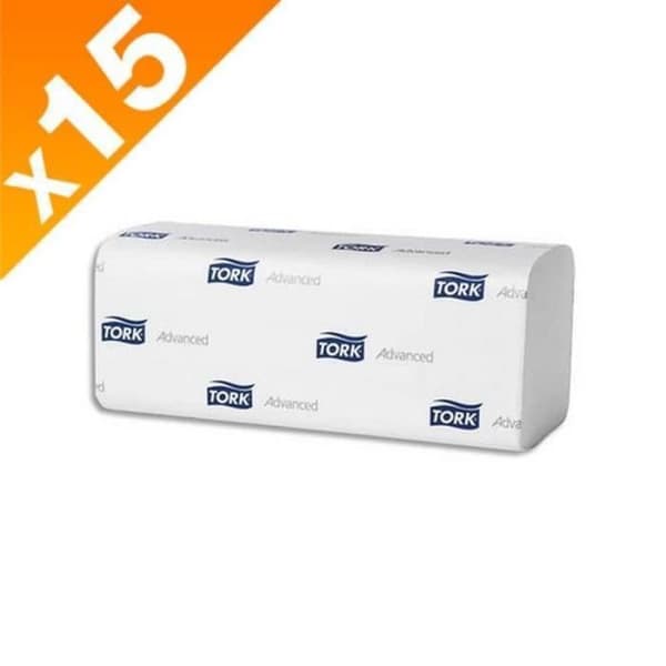 TORK - Förpackning med 15 förpackningar med 250 handdukar