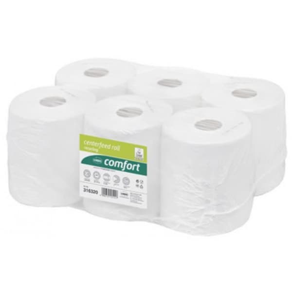wepa wepa comfort handduksrulle, 2 lager, extra vit svart svart Svart