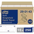 Miniatyrbild 1 av 3: TORK 290143 Pappershandduk (L x B) 23 cm x 22,60 cm vit 15 x 250 ark-pack 3750 st.