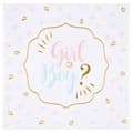 Miniatyrbild 1 av 3: Pappersservetter - Baby Shower - REF/7655 - 20-pack - Flicka eller Kille - Metallic Guld