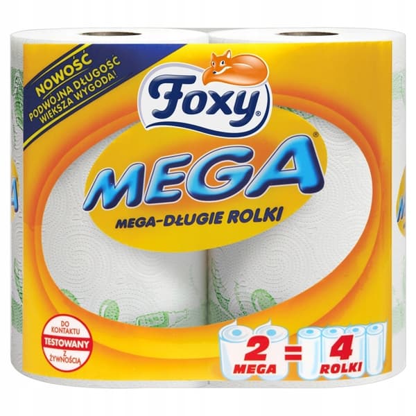Foxy mega køkkenrulle 2 stk.