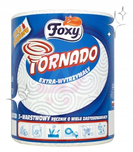 Foxy Kökspappershandduk Vit 3-lagers