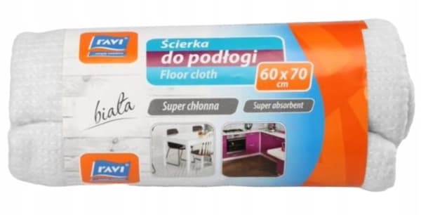 Golvduk vit 60x70 cm superabsorberande