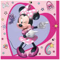 Miniatyrbild 2 av 3: 20 Minnie Junior Pappersservetter 33 x 33 cm - Rosa