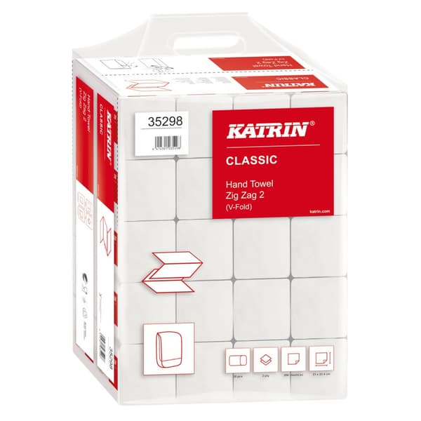 Katrin Classic 2w pyyhe 4000 kpl valkoinen käsipakkaus