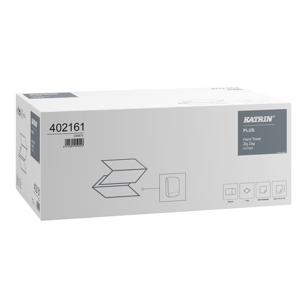 ZZ Katrin handduk 4000 st. 1w vit 23X21.3