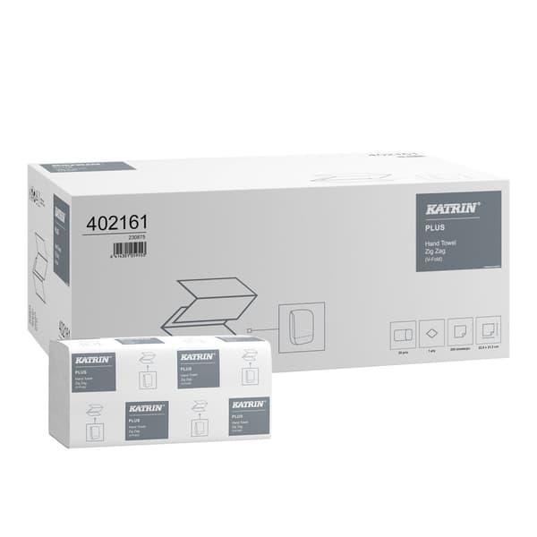 ZZ Katrin handduk 4000 st. 1w vit 23X21.3