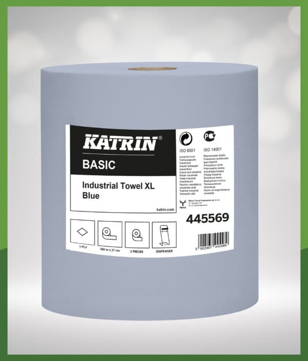 Pyyhintäliina 1w sininen BASIC XL 2 kpl pakkaus