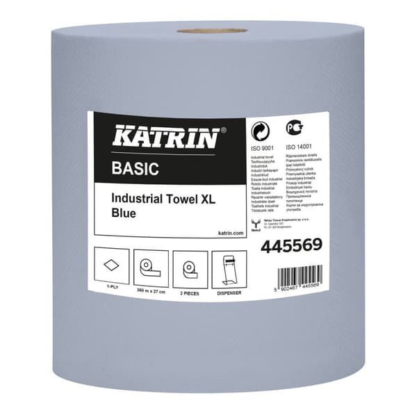 Pyyhintäliina 1w sininen BASIC XL 2 kpl pakkaus
