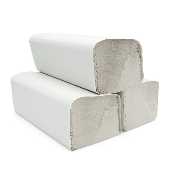ZZ håndklæde hvid 75%, 2w limet 23x25, 3000 stk.