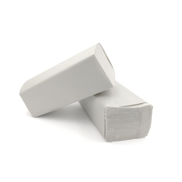 ZZ håndklæde hvid 75%, 2w limet 23x25, 3000 stk.