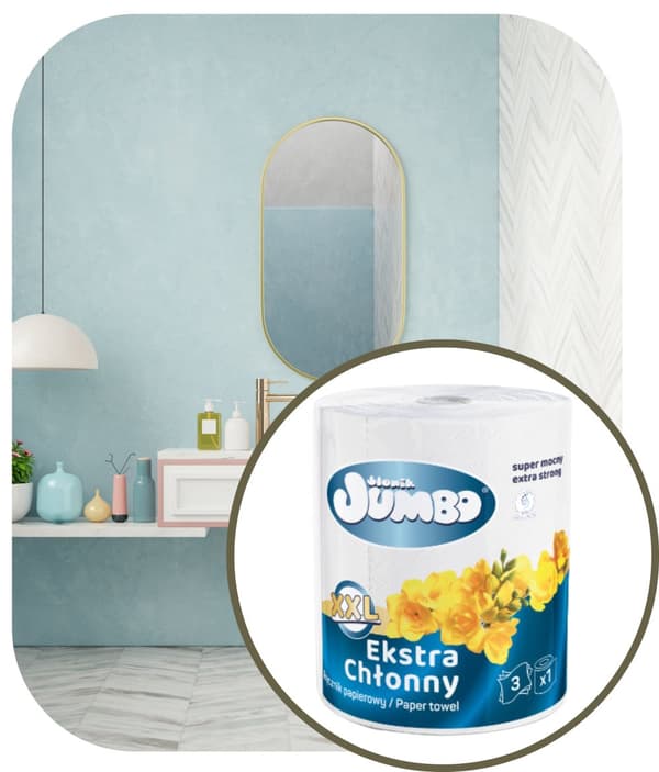 Keittiöpyyhe Elephant Jumbo XXL, 3w selluloosa