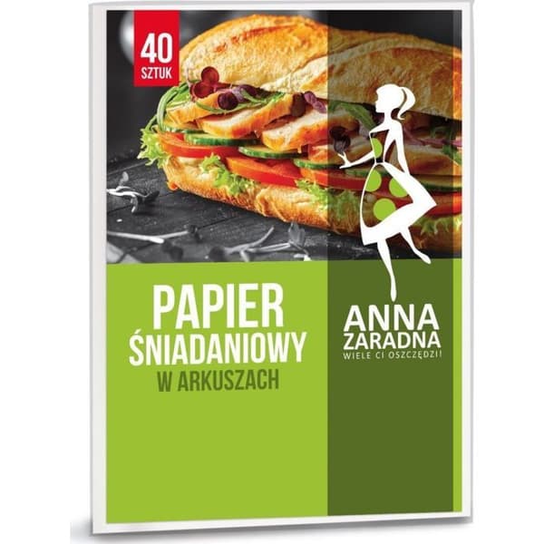 Anna zaradna Papper för frukost i ark - 40 stycken.
