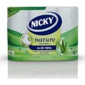 Miniatyrbild 1 av 2: Toalettpapper - Nicky - Natur - 3 lager - 6 rullar - Aloe Vera