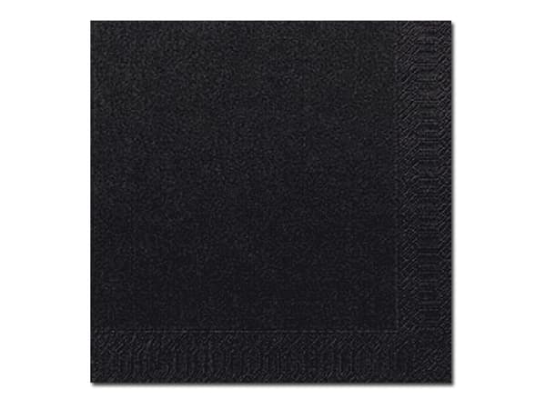 Duni - Serviett - Størrelse 33 x 33 cm - avhendbar - svart (en pakke 125)
