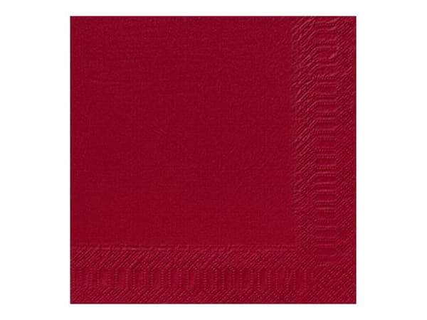 Duni - Serviett - Størrelse 40 x 40 cm - avhendbar - bordeaux (en pakke 125)