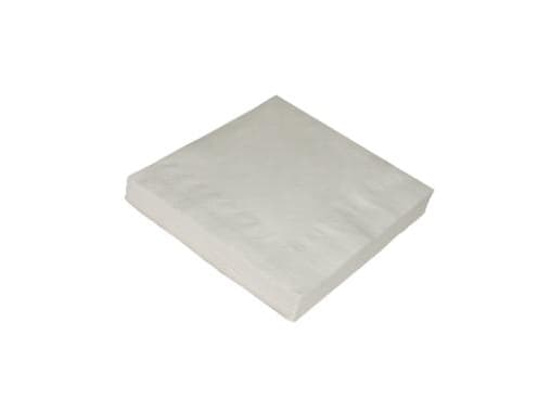 Duni - Serviett - Størrelse 33 x 33 cm - avhendbar - hvit (en pakke 125)