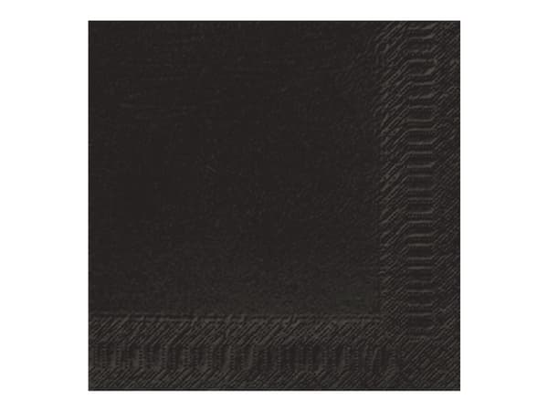 Duni - Serviett - Størrelse 40 x 40 cm - avhendbar - svart (en pakke 125)