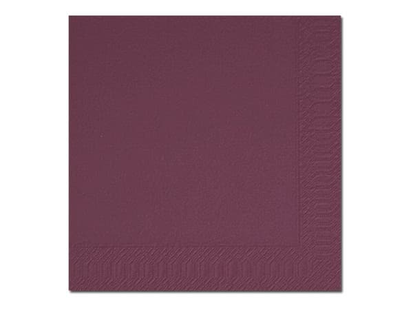 Duni - Serviett - Størrelse 33 x 33 cm - avhendbar - plomme (en pakke 125)