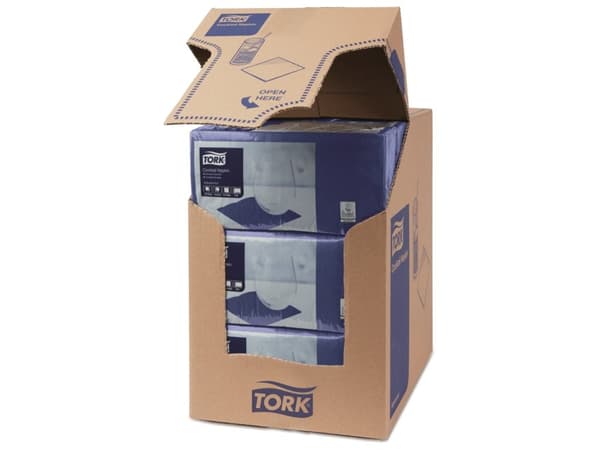 Serviet Tork 24x24 cm 2-lag Blå,12 pk x 200 stk/krt