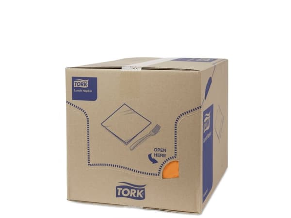 Servietter Tork 3-lags orange 33cm 150stk/pak - (10 stk.)