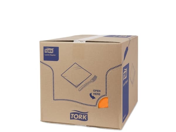 Servietter Tork 3-lags orange 33cm 150stk/pak - (10 stk.)