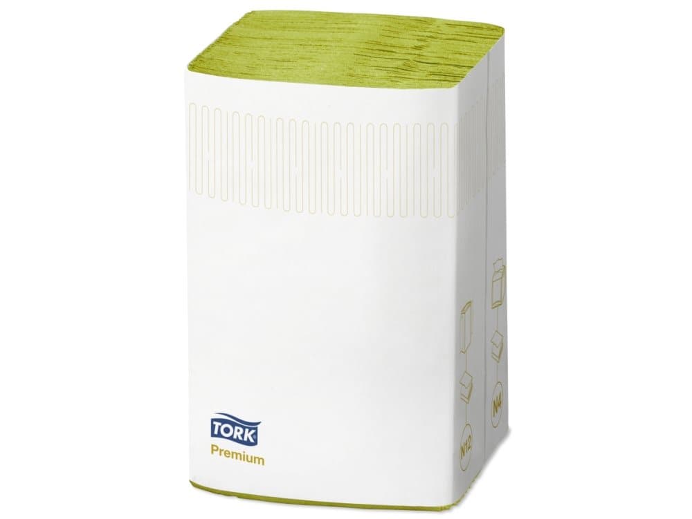 Servett Tork N4 165x213 mm 2-lagig Interfold Kiwi,8 st x 5 x 200 st/krt