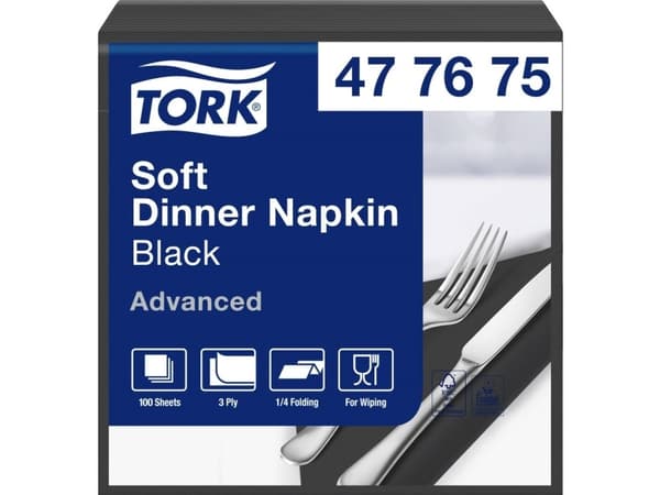 Serviett Tork 39x39 cm 3-lags Assortert, 12 pk x 100 stk/eske