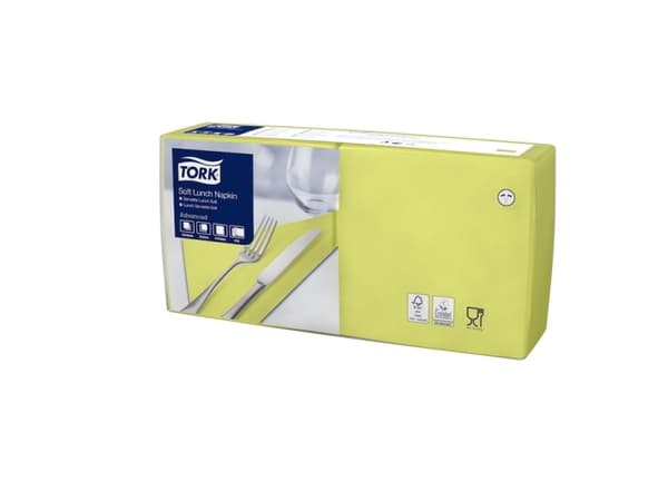 Serviet Tork 33x33 cm 3-lag Lime,150 stk/pk