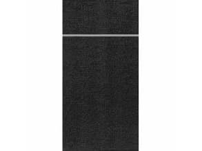 Servett Duniletto Airlaid 40x48 cm för bestick Svart,4 st x 46 st/krt