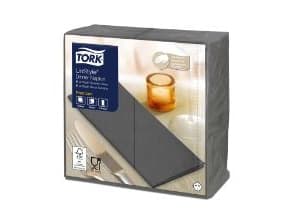 Serviet Tork Linstyle 39x39 cm 1/8 foldet Antracitgrå,12 pk x 50 stk/krt
