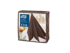 Servett Tork Linstyle 39x39 cm Cocoa,12 st x 50 st/krt