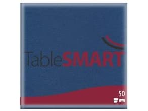 Serviet TableSMART airlaid 40x40 cm 1/4 fold Blå,12 pk x 50 stk/krt