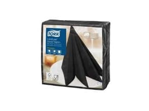 Lautasliina Tork Linstyle 39x39 cm Musta,12 kpl x 50 kpl/krt